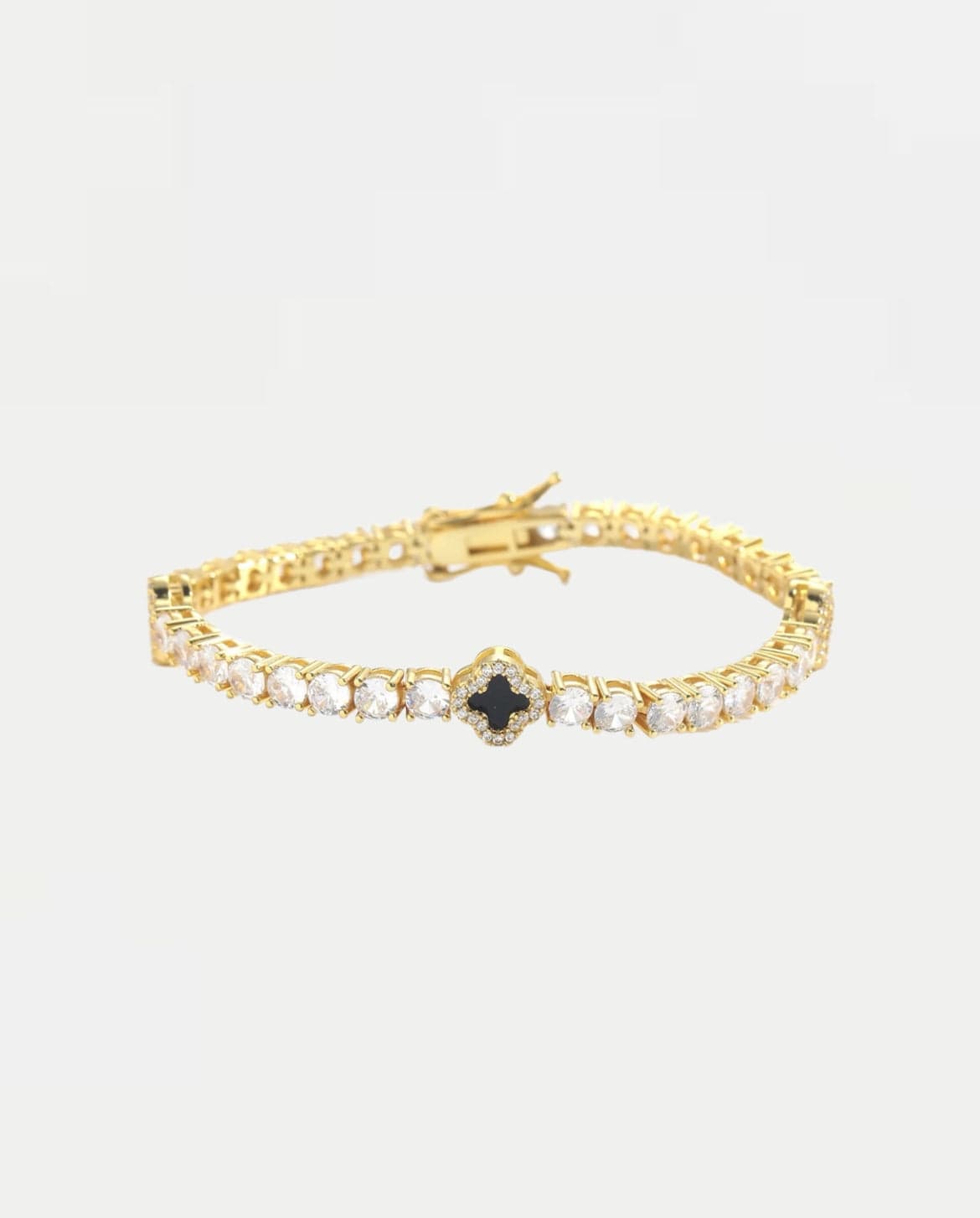 Bracelet Mini Clover Tennis Bracelet - Gold