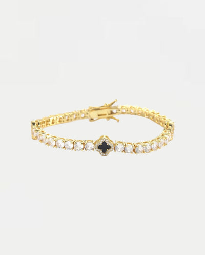 Bracelet Mini Clover Tennis Bracelet - Gold