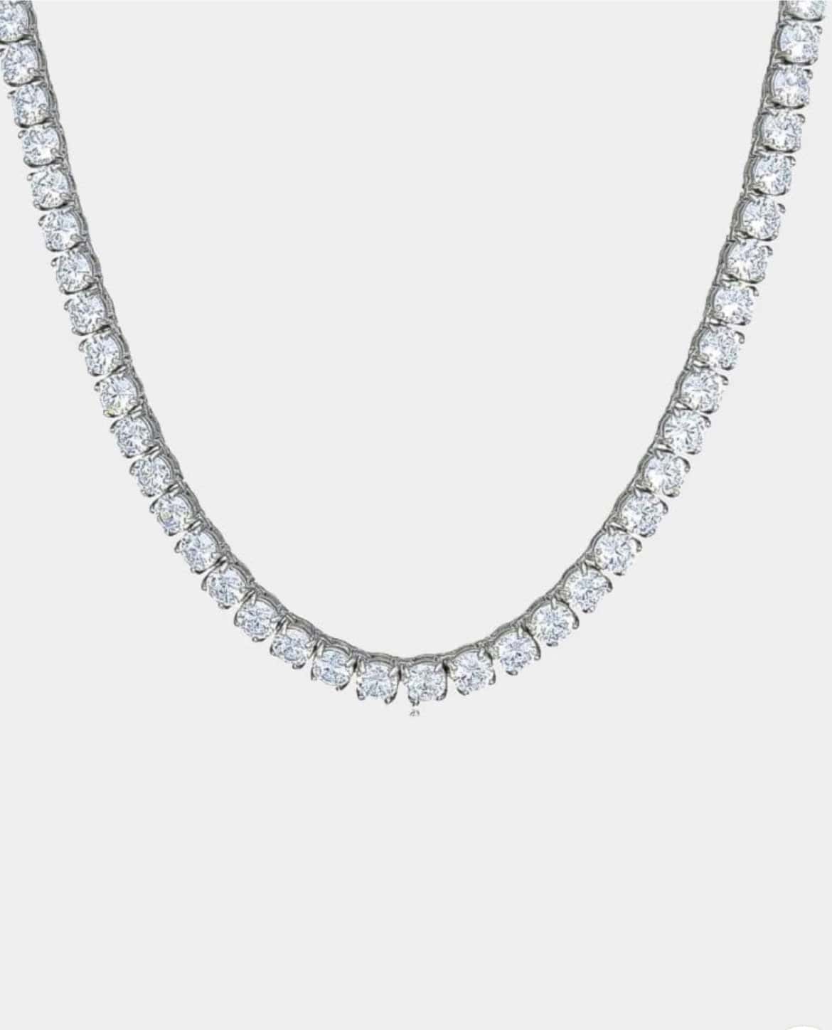 Chain VVS Moissanite Tennis Chain - White Gold