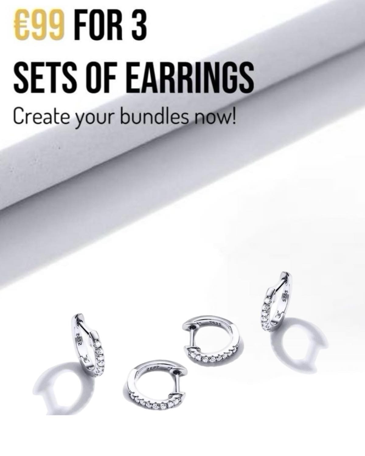 Custom Bundle €99 for 3 Sets of Earrings