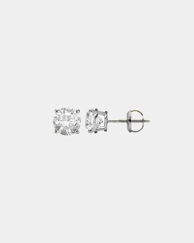 Earrings Round Cut Moissanite Earrings